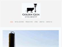 Tablet Screenshot of goldenglencreamery.com